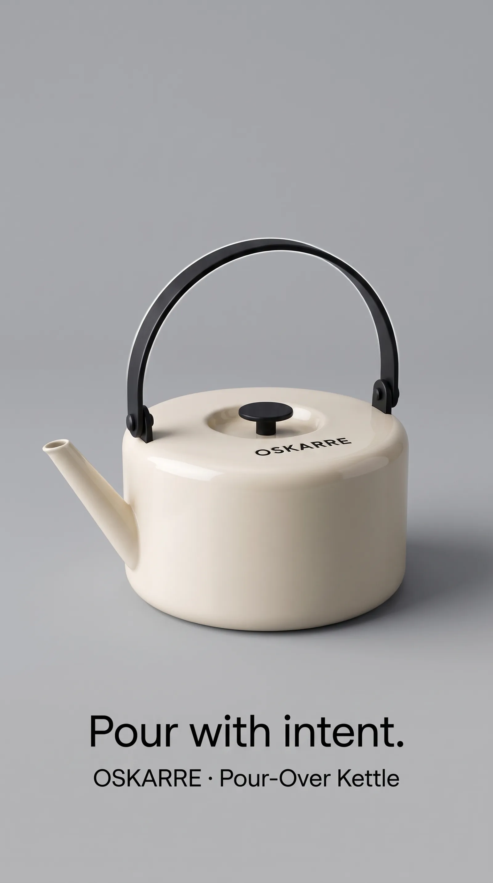 Oskarre kettle, story placement. Headline: Pour with intent.